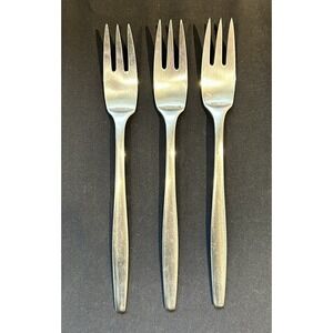 Dansk Stainless Steel Dessert Forks - Silver (Set of 3)